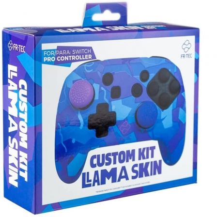 FTC Pro Controller Custom Kit - Llama Skin para Nintendo Switch - Kit Personalización (fr-tec)